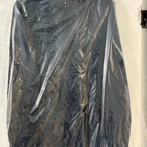 Navy Blue Thread-Embroidered Festive Kurta In Silk - Picture 3 of 3